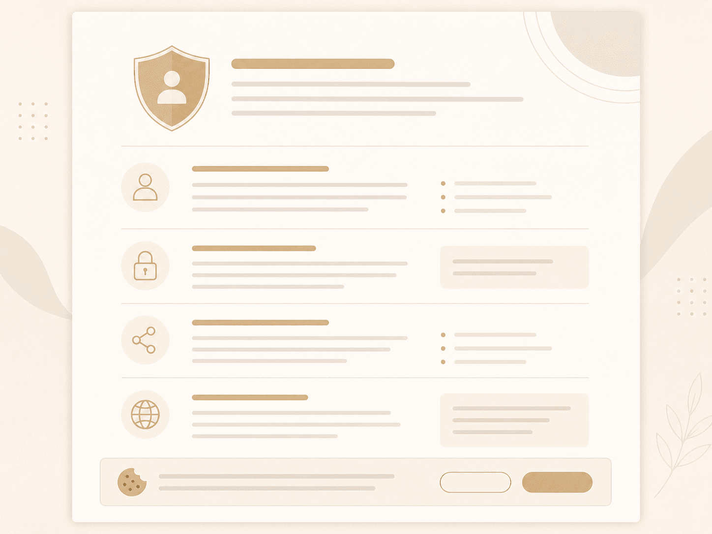 Website privacy notice template draft