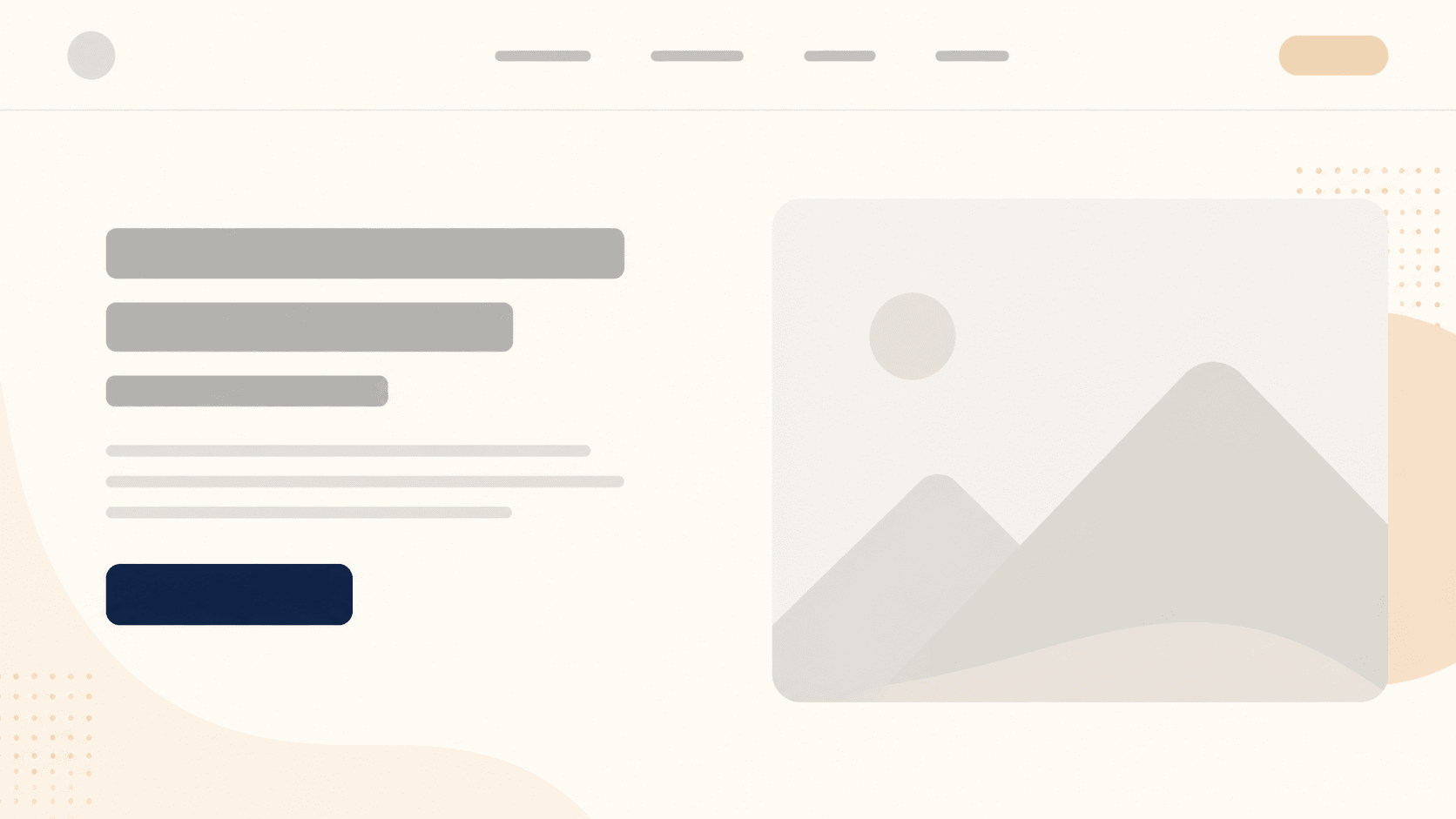 Landing hero visual example